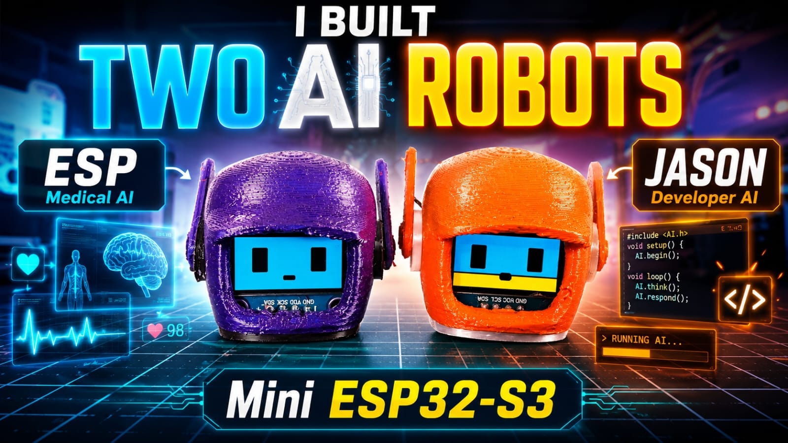 Building Tiny AI Robotic Heads Using ESP32-S3 🤖