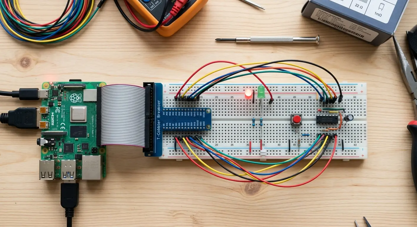 Raspberry Pi GPIO Complete Guide: Pinout, PWM, I2C, and Real Examples