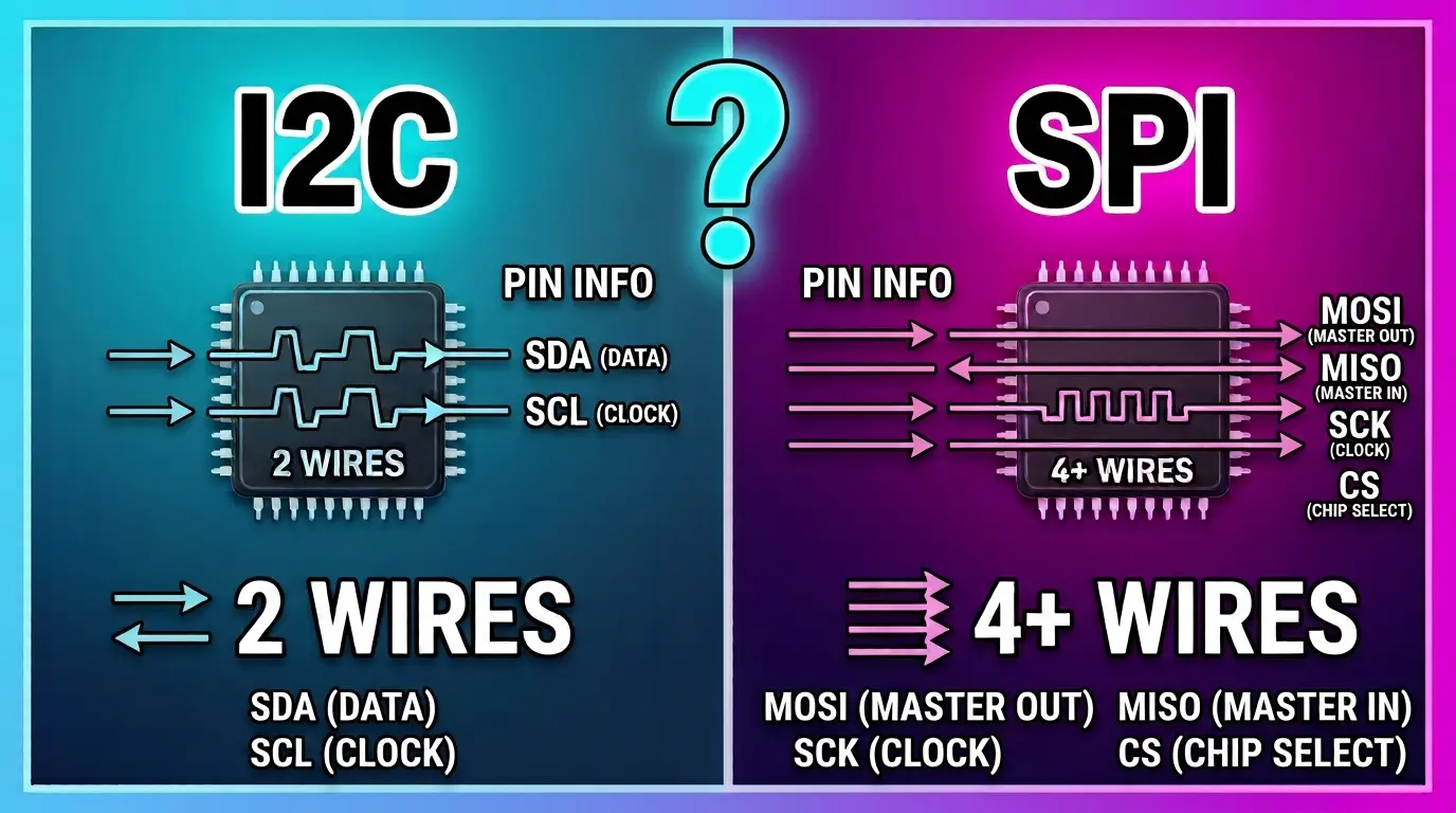 I2C vs SPI: What's the Difference and When to Use Each