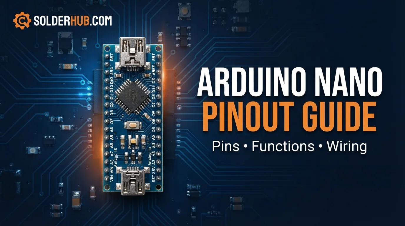 Arduino Nano Pinout: Every Pin Explained (Digital, Analog, PWM, Power)