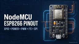 NodeMCU ESP8266 complete Pinout Guide: GPIO Numbers, D-Pins & Boot Pins Explained