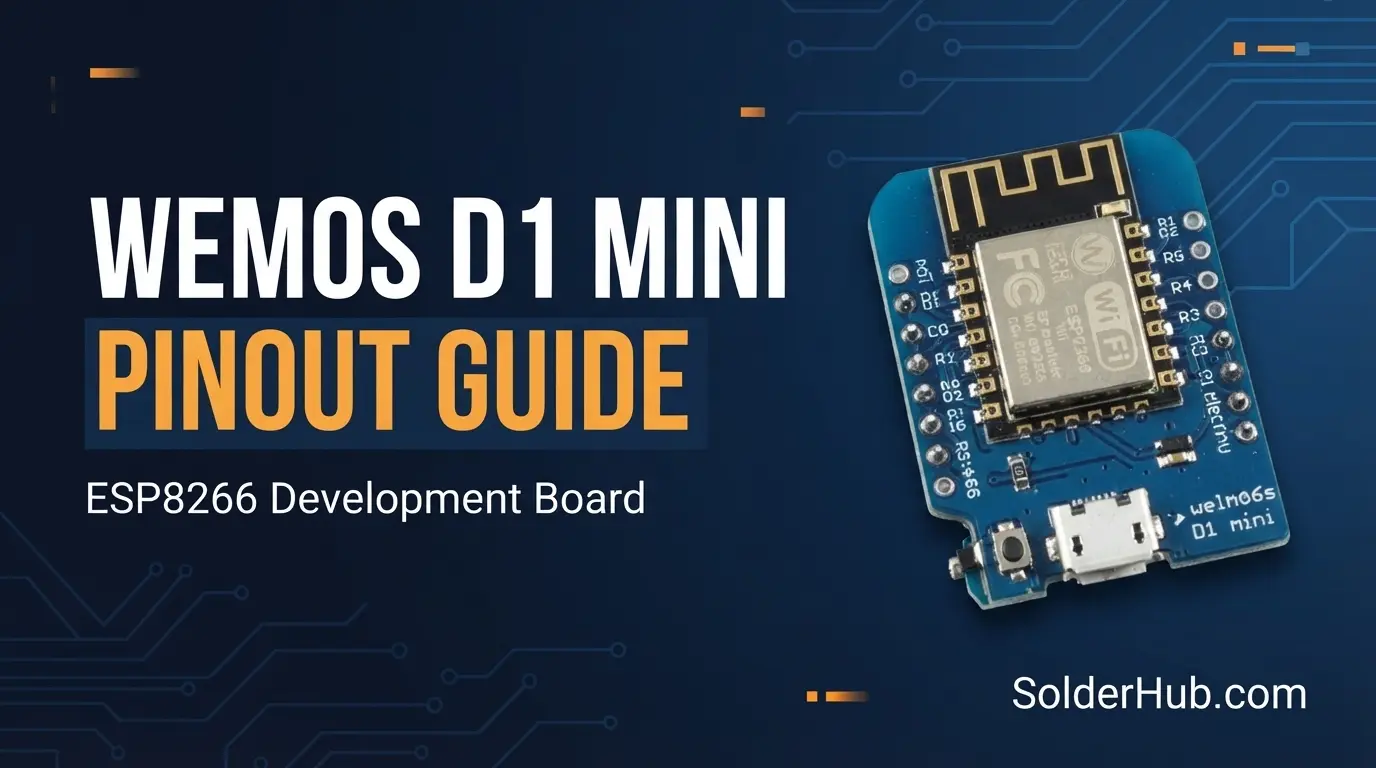 Wemos D1 Mini Pinout: Every Pin Explained (GPIO Mapping, Boot Pins, Power)