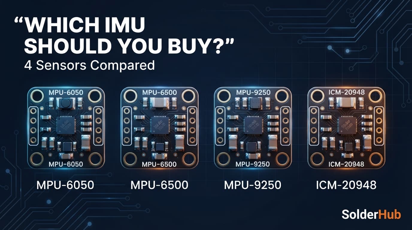 MPU-6050 vs MPU-6500 vs MPU-9250 vs ICM-20948: Which IMU Should You Buy?