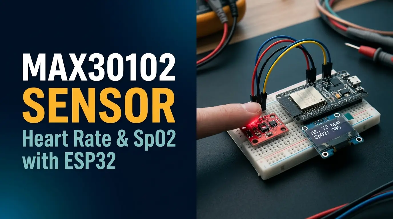 MAX30102 Heart Rate & SpO2 Sensor with ESP32 and Arduino Uno